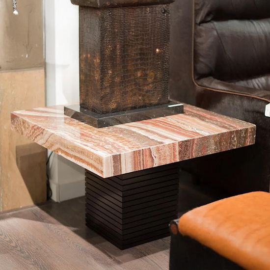 Espresso Marble Large Occasional Tables - Variation Available